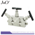 Stainless Steel Instrument Natural Gas 3way Valve Manifold